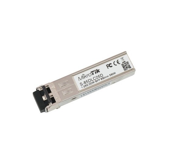 Transceptor MiniGbic SFP 1.25G LC Duplex para fibra Multi Modo 550mts