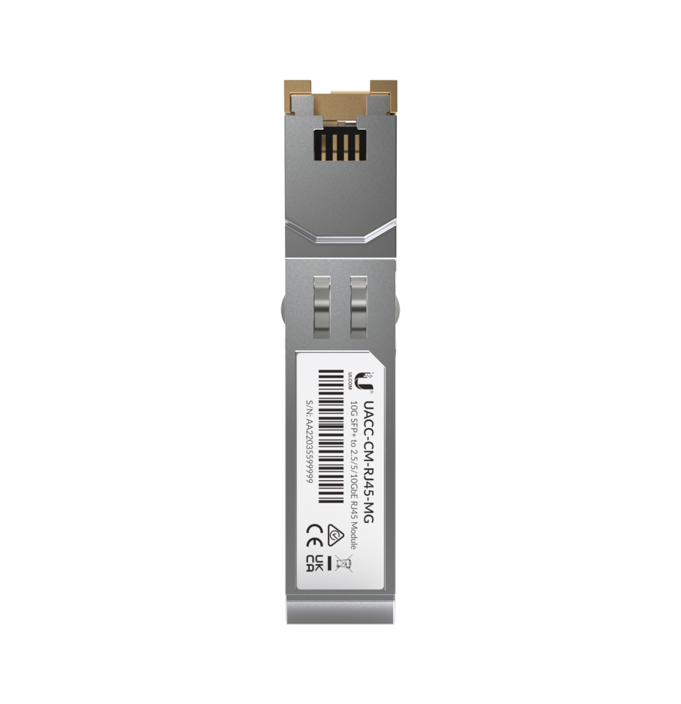 UFiber Tranceptor convertidor de SFP+ a RJ45, velocidades 10/5/2.5/1G