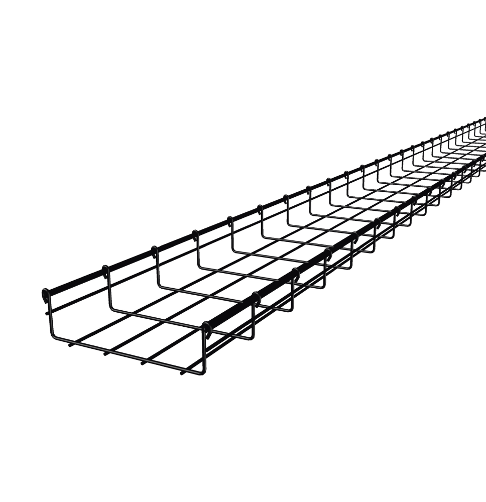 Charola tipo malla 66/200 mm negra para cables UTP Cat6 - Tienda en línea