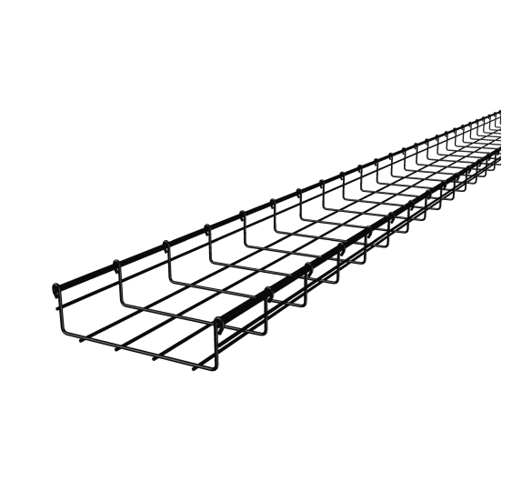 Charola tipo malla 66/200 mm negra para cables UTP Cat6 - Tienda en línea