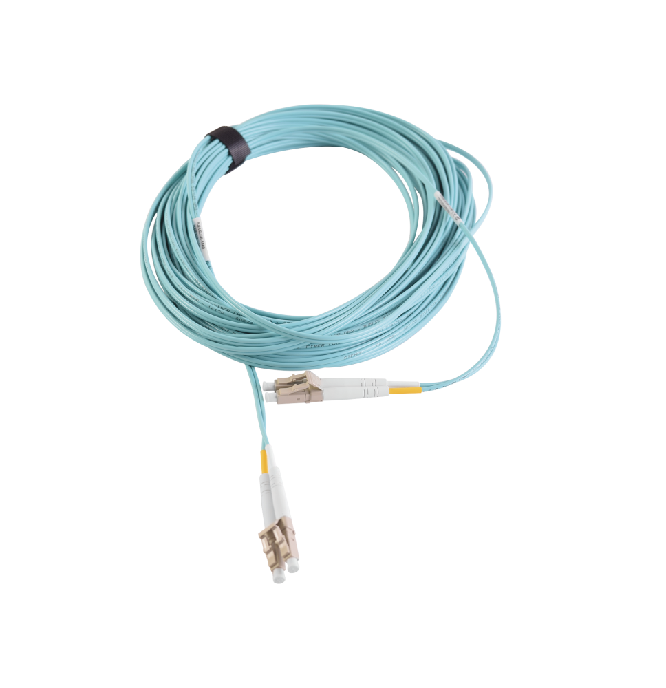 Jumper de Fibra Óptica 10m Multimodo OM3 LC-LC Duplex Color Aqua - SIEMON
