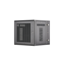 Gabinete PanZone Montaje en Pared 19in 12 UR Ventilado Negro