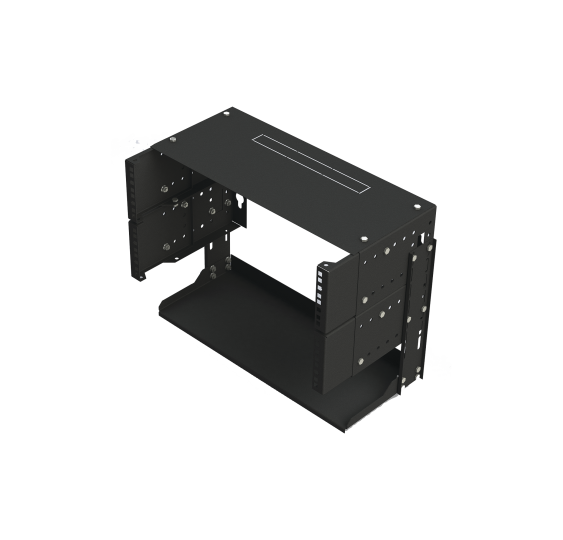 Rack Abierto de Montaje en Pared de 19in - 5 Unidades Ajustables