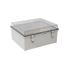 Gabinete Plástico ABS con Puerta Transparente para Uso en Intemperie IP66