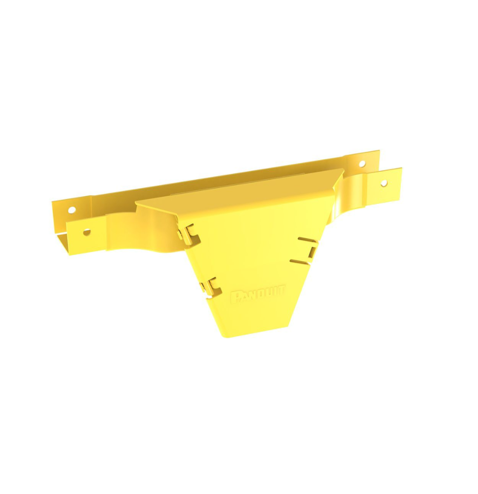 Accesorio en T FiberRunner™ 2x2 - Bajada Vertical 90º - Amarillo