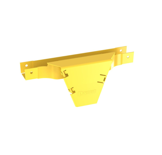 Accesorio en T FiberRunner™ 2x2 - Bajada Vertical 90º - Amarillo