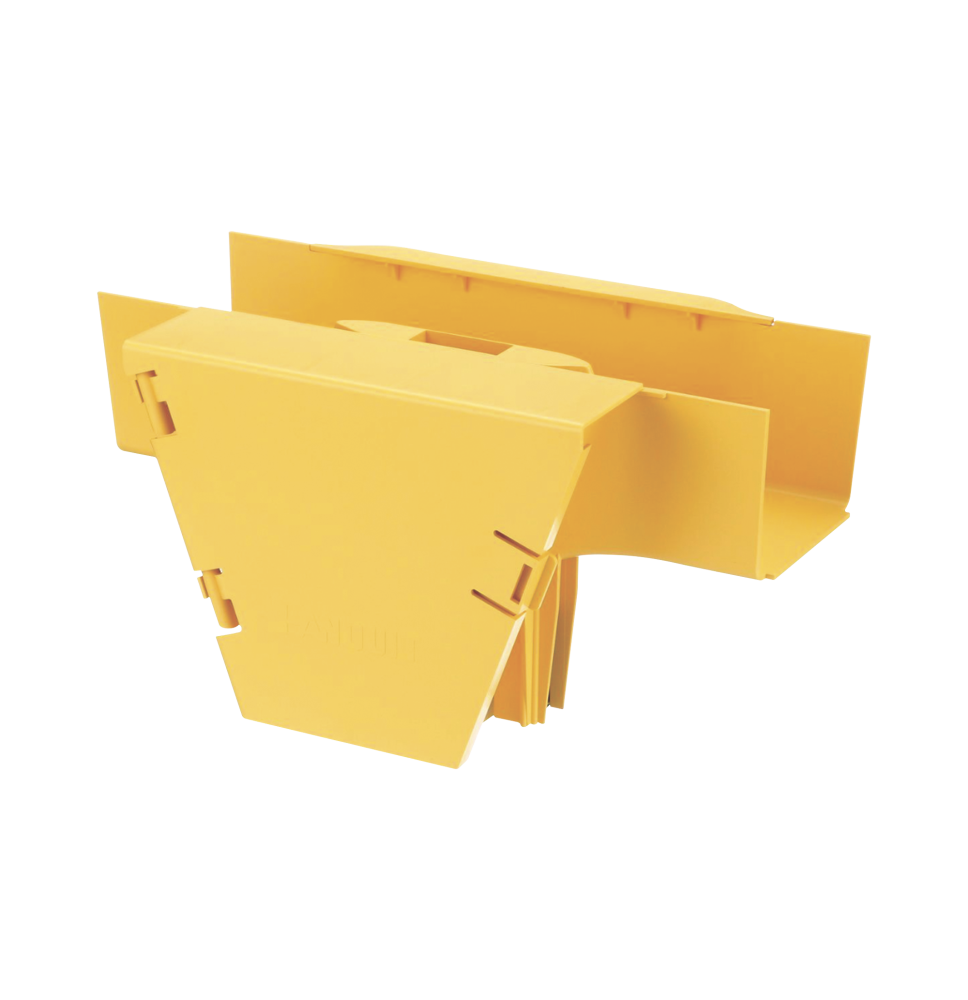Accesorio en T FiberRunner 4x4 - Conexión Horizontal y Bajada Vertical 90º Amarillo
