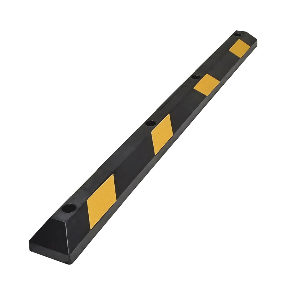 Tope Vehicular 183cm para Estacionamiento - Negro-Amarillo | Control de Acceso