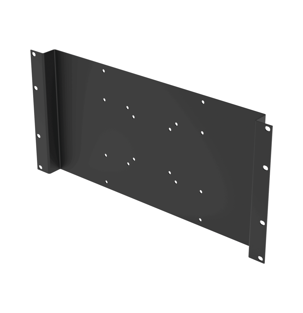 Montaje para Monitor VESA 75x75 hasta 200x200. Compatible con rack 19 5U.