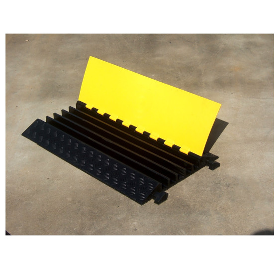 Protector de Cable de 5 Canales - Alta Visibilidad y Durabilidad