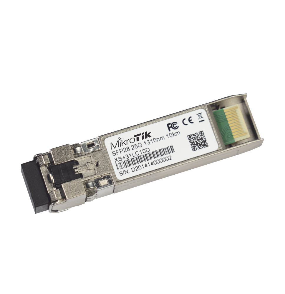 Transceptor MiniGbic XSFP+ 1G/10G/25G LC Duplex para fibra Mono Modo 10 Kms