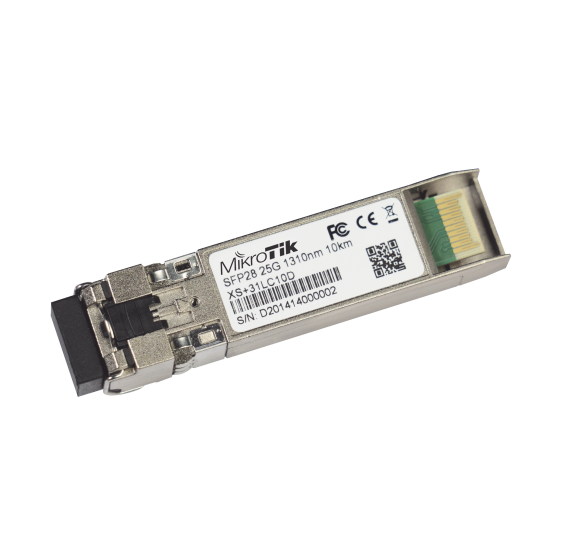 Transceptor MiniGbic XSFP+ 1G/10G/25G LC Duplex para fibra Mono Modo 10 Kms