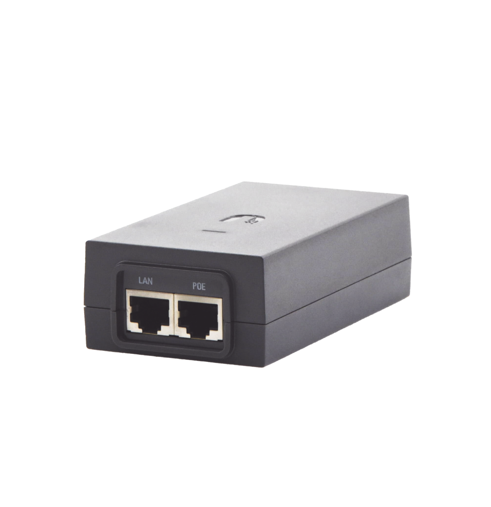 Adaptador PoE Ubiquiti de 50 VDC, 1.2 A puerto Gigabit para equipos airFiber