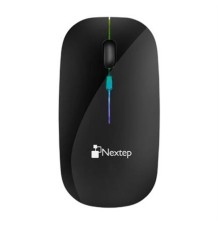 Mouse Inalámbrico Nextep NE-412N | Diseño Delgado y Silencioso | Iluminación RGB | 1600 DPI