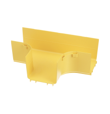 Accesorio en T Horizontal FiberRunner™ 4X4 Amarillo - Racks y Gabinetes