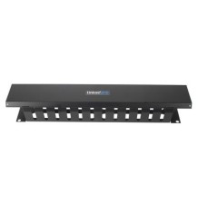 Organizador de Cables Horizontal de 2U para Rack de 19 con Cubierta Metálica