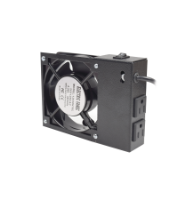 Ventilador 110 Vca con Clavija para Gabinete de Pared con 2 Tomas de Corriente