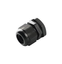 Conector Plástico Negro Tipo Glándula para Cable de 10 a 14 mm de Diámetro.