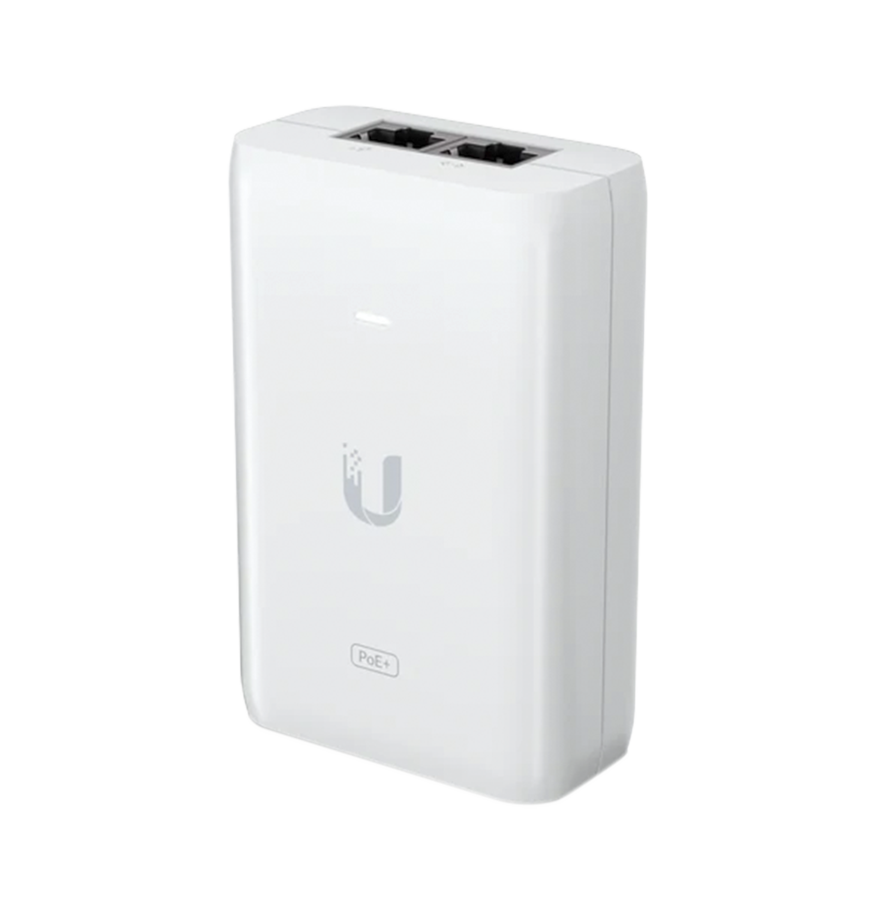 Adaptador PoE Ubiquiti (48 VDC, 0.65A) puerto Gigabit, ideal para equipos UniFi