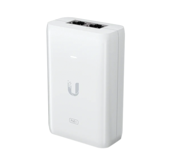 Adaptador PoE Ubiquiti (48 VDC, 0.65A) puerto Gigabit, ideal para equipos UniFi