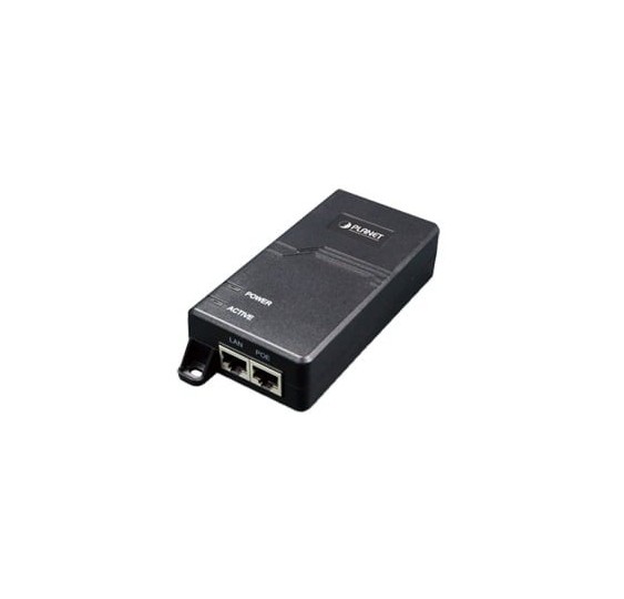 Inyector PoE  IEEE 802.3at, Puertos Gigabit, Hasta 30 W de Salida PoE (Mid-span)