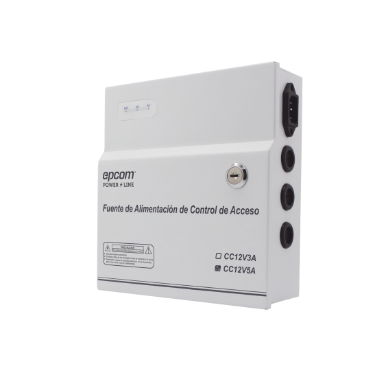 Fuente de Poder 11-15 Vcc para Control de Acceso y CCTV - 5 A