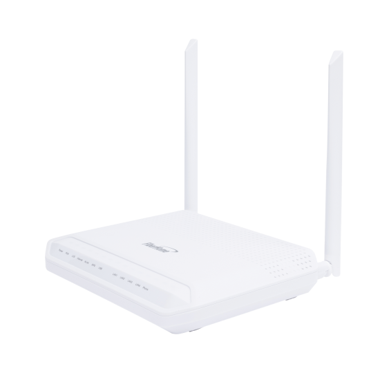 ONU GPON WiFi 2.4/5 GHz MIMO 2x2, 4 puertos Gigabit + 1 POTS + USB, conector SC/UPC