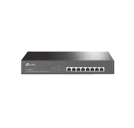 Switch Gigabit PoE+ no administrable de 8 puertos 10/100/1000 Mbps, para escritorio