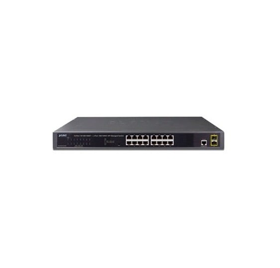 Switch Administrable Capa 2 de 16 Puertos 10/100/1000T con 2 Puertos SFP 100/1000BASE-X