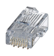 Plug RJ45 Cat5e, Para Cable UTP de Calibres 24-26 AWG, Chapado en Oro de 50 Micras, Paquete de 100 Piezas