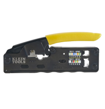 Ponchadora/Pelacables/Cortacables Compacta con Matraca para Conectores RJ45 y RJ11/RJ12.