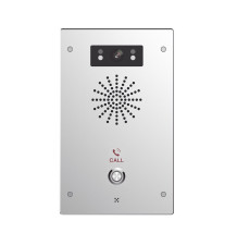 Video Intercomunicador IP, 2 líneas SIP, 2 relevadores con botón para llamada, Onvif, anti-vandálico, PoE, IP65 e IK10, PoE