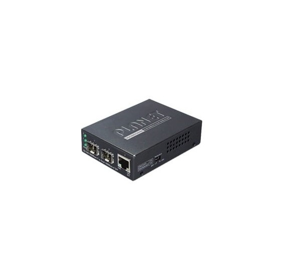 Convertidor de Medios con Doble Puerto SFP 1000BASE-FX/SX/LX y Puerto Ethernet 1000Base-T