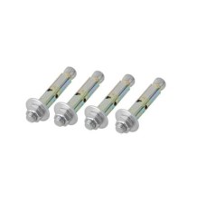 Kit de 4 Piezas de Taquete Tipo Barrenancla con Tornillo de 3/8 X 3 con Taquete de 1/2.