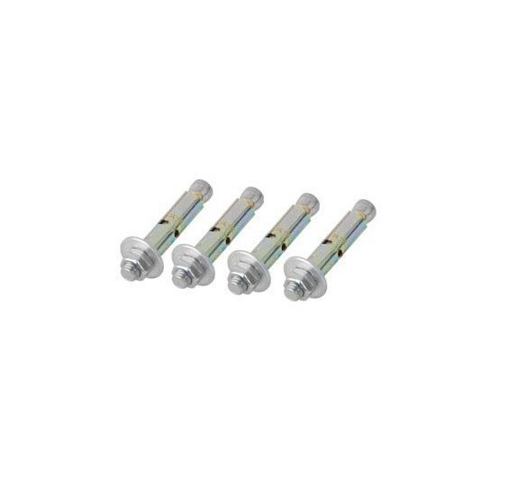 Kit de 4 Piezas de Taquete Tipo Barrenancla con Tornillo de 3/8 X 3 con Taquete de 1/2.