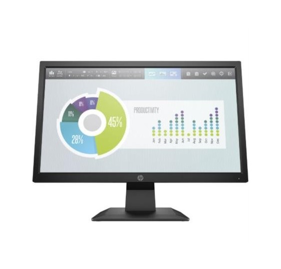 Monitor HP P204v de 19,5" | Resolución HD+ | Conectividad HDMI y VGA