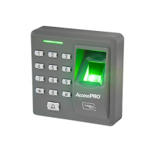 Lector de huella y proximidad con teclado autónomo, 500 huellas/500 tarjetas/8 passwords