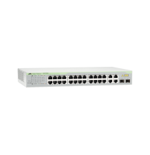 Switch WebSmart de 24 puertos 10/100 Mbps + 2 puertos 10/100/1000 Mbps + 2 SFP Gigabit Combo