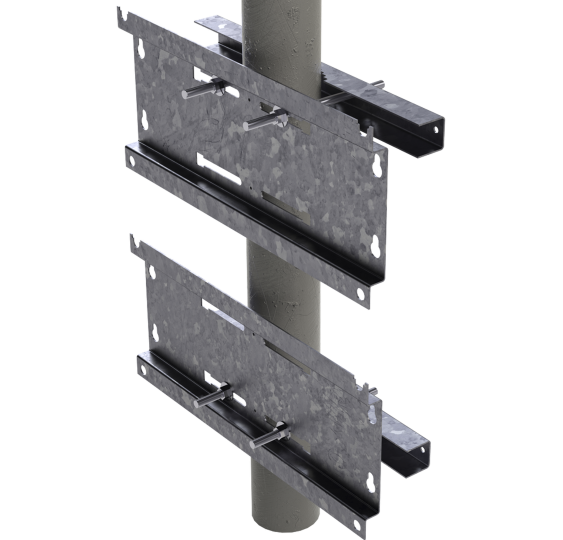 Herraje para Fijación a Pared, Torre o Poste compatible con LP-FORTE-16UR3 y LP-FORTE-24U-R3