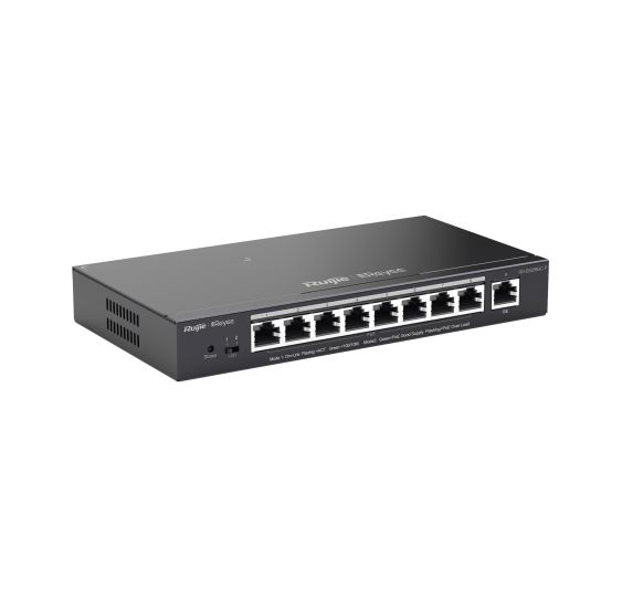 Switch Administrable 8 Puertos PoE+ 802.3af/at Gigabit, gestión gratuita desde la nube, 120w