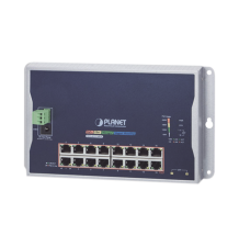 Switch Industrial Administrable Capa 2 de Pared,16 Puertos PoE 802.3at Gigabit y 2 Puertos SFP