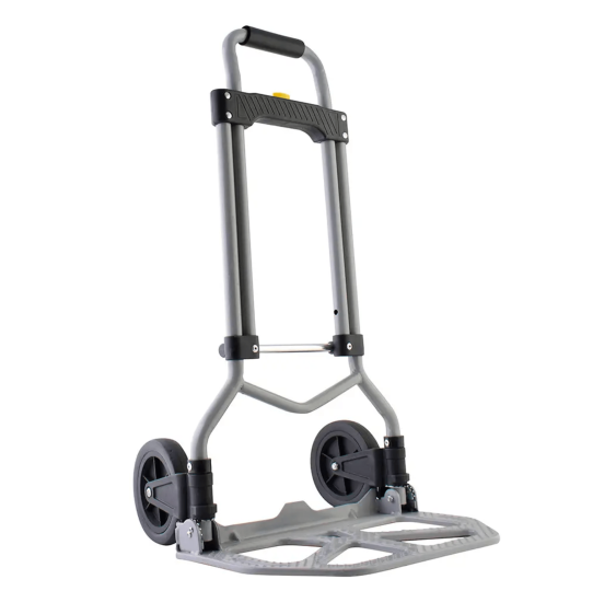 Diablo Plegable / Capacidad 60 kg / Jaladera de Hule Espuma / BotÃ³n Despliegue RÃ¡pido / Base Acero Antiderrapante / Llanta Hul
