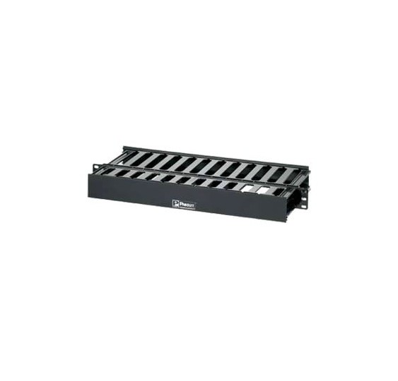 Organizador de Cables Horizontal PatchLink, Doble (Frontal y Posterior), Para Rack de 19in, 1UR