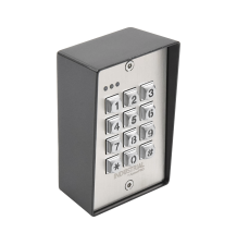 Teclado exterior/interior antivandálico, 3 relevadores, salida wiegand, 1200 usuarios