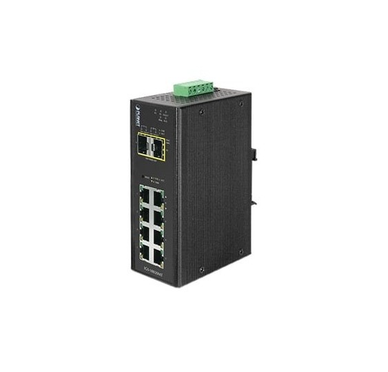 Switch Industrial Administrable Capa 2, 8 Puertos 10/100/1000T, 2 Puertos SFP 1G / 2.5 G BASE X