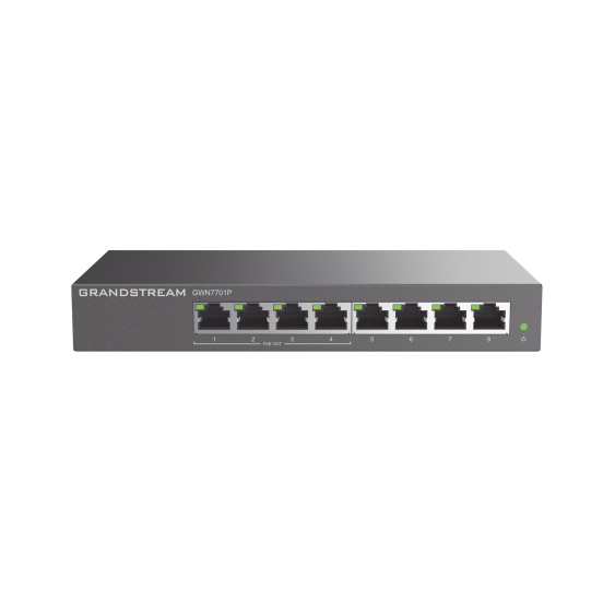 Switch PoE+ Gigabit No Administrable / 8 puertos 10/100/1000 Mbps / 4 puertos PoE+ /  hasta 60W