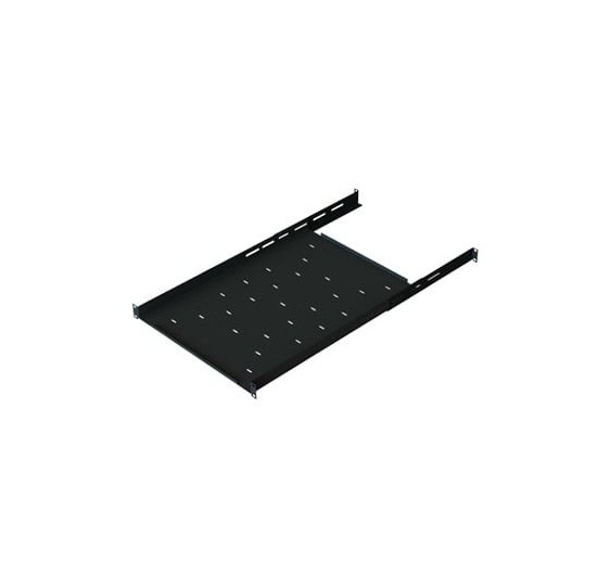 Charola Ajustable para Rack de 19 de 4 postes de 1 Unidad de Espacio. Profundidad de 633 a 816 mm