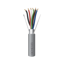 Bobina de 305 Metros (1000 Pies) de Cable / 6 x 22 AWG Blindado / Riser / Color Gris / Para Aplicaciones de Audio, Seguridad y C