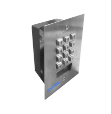 Teclado Exterior/Interior Antivandálico, 3 Relevadores, Salida Wiegand, 1200 Usuarios, Lector de Proximidad, Empotrable