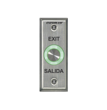 Botón de Salida con Aro Iluminado Color Verde y Rojo / IP65 / Buzzer / Función Toggle (Enclavado) / Temporizador / Relevador NC/